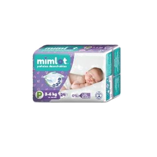 PAÑAL MIMLOT TALLA P X 24 UNID