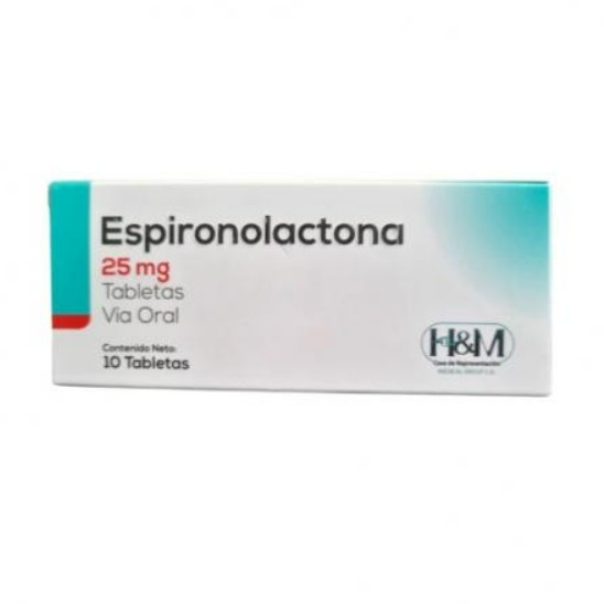 ESPIRONOLACTONA 25MG X 10TAB H&M