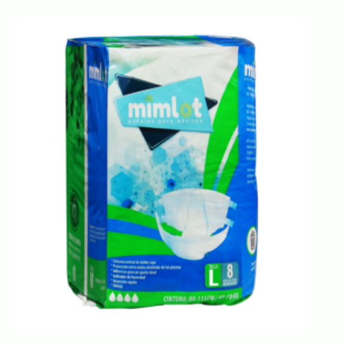 PAÑAL MIMLOT ADULTO X 8 TALLA L