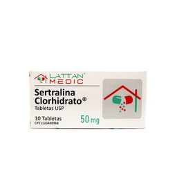 SERTRALINA 50MG X 10 TAB LATTAN MEDIC