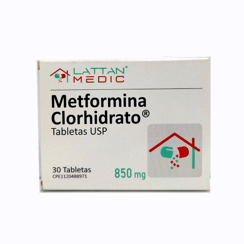 METFORMINA 850MG X 30 TGAB LATTAN MEDIC
