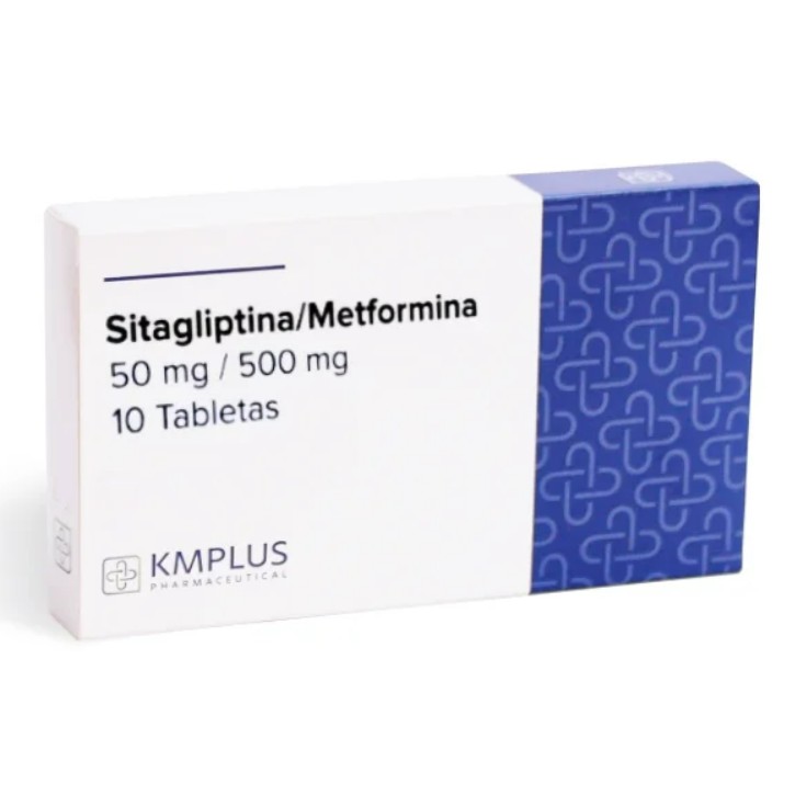 SITAGLIPTINA/METFORMINA 50/500MG X 10 TAB KMPLUS