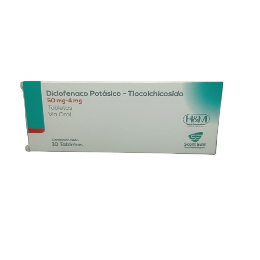 DICLOFENAC POT + TIOCOLCHICOSIDO X 10 TAB H&M