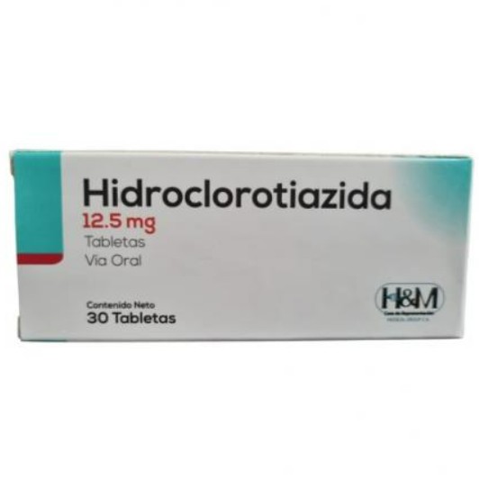 HIDROCLOROTIAZIDA 12.5MG X 30 H&M