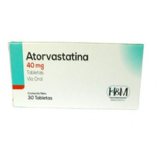 ATORVASTATINA 40MG X 30 TAB H&M