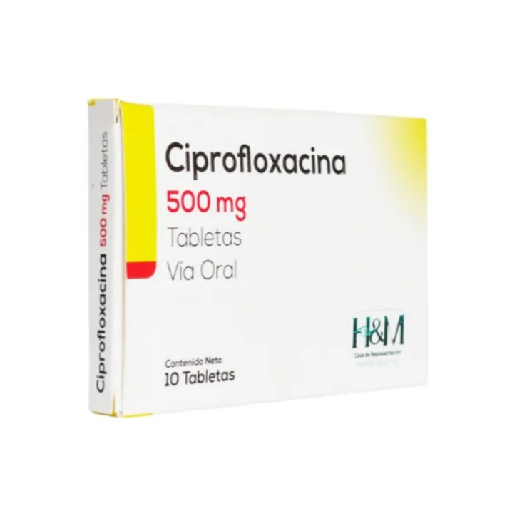 CIPROFLOXACINA 500MG X 10 TAB H&M