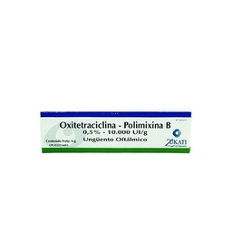 OXITETRACICLINA-POLIMIXINA B (TERRAMICINA) UNG OFTALMICO 6GR