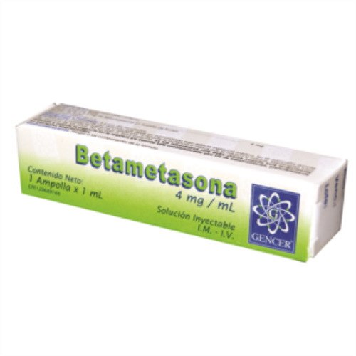 BETAMETASONA 4MG X 1ML AMPOLLAS