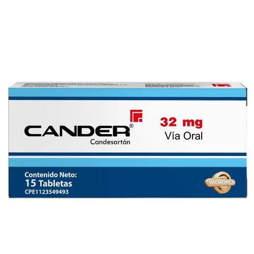 CANDER 32MG X 15TAB VALMORCA