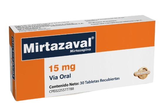 MIRTAZAVAL 15MG X 30 TAB VALMORCA
