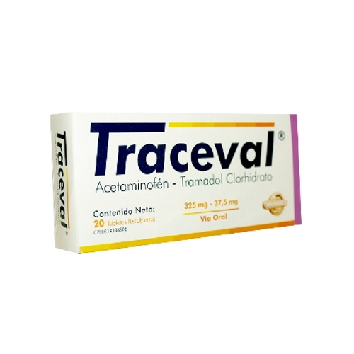 TRACEVAL 325MG/37.5MG X 20 TAB VALMORCA