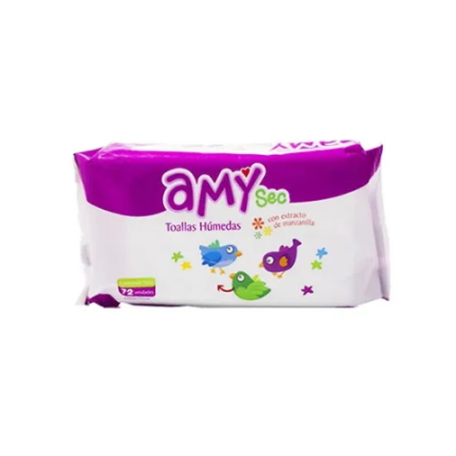 TOALLAS HUMEDAS AMY X 72 UNID
