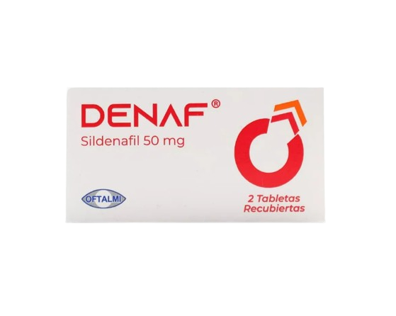 DENAF 50MG X 2 TAB OFTALMI SILDENAFIL