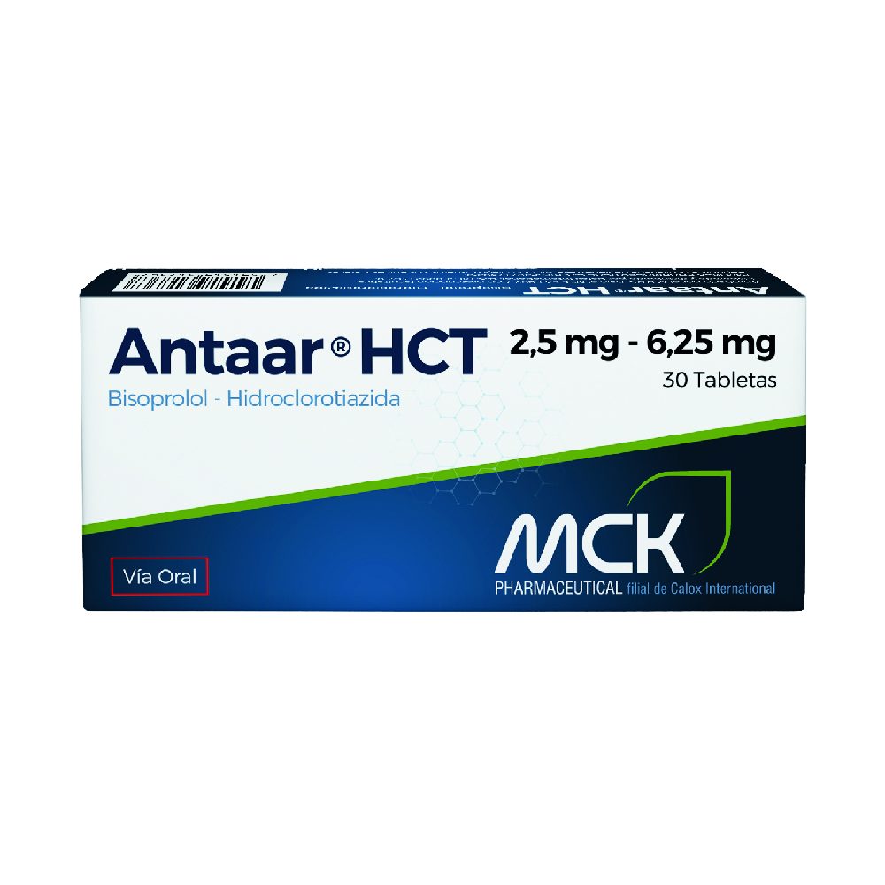 ANTAAR HCT 2.5MG/6.25MG X 30 TAB MCK