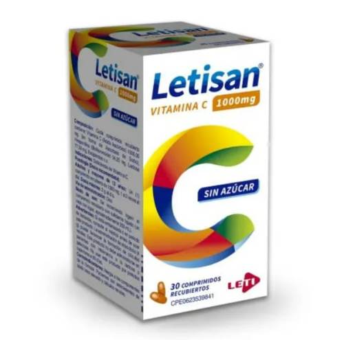 LETISAN 1000MG X 30 COMP SIN AZUCAR LETI