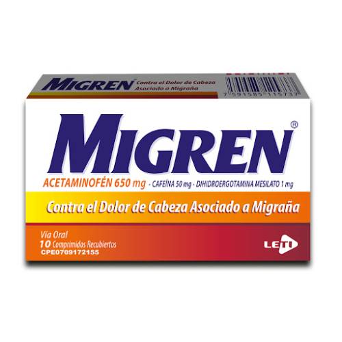 MIGREN 650MG X 10 COMP LETI