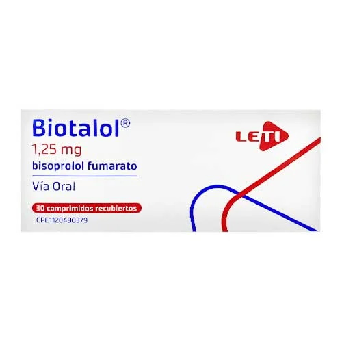 BIOTALOL 1.25MG X 30 COMP LETI