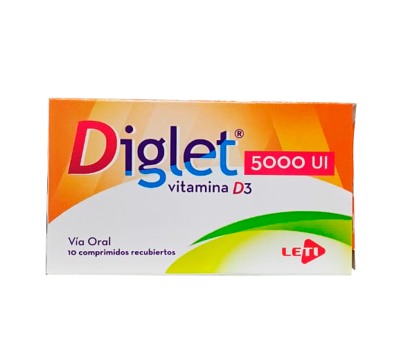 DIGLET 5000 UI VITAMINA D3 X 10 COMP LETI