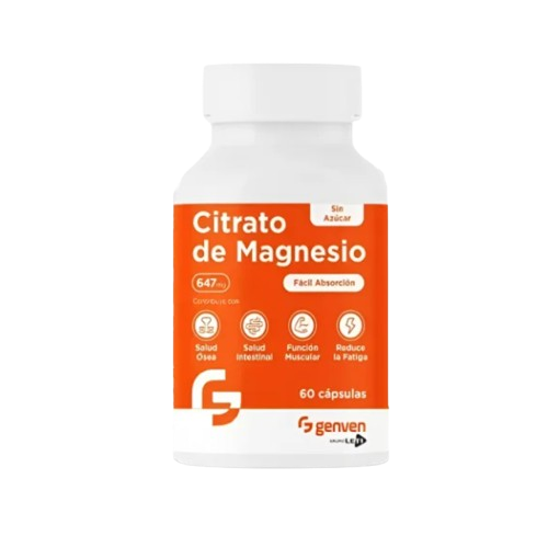 CITRATO DE MAGNESIO 647MG X 60CAPS GENVEN