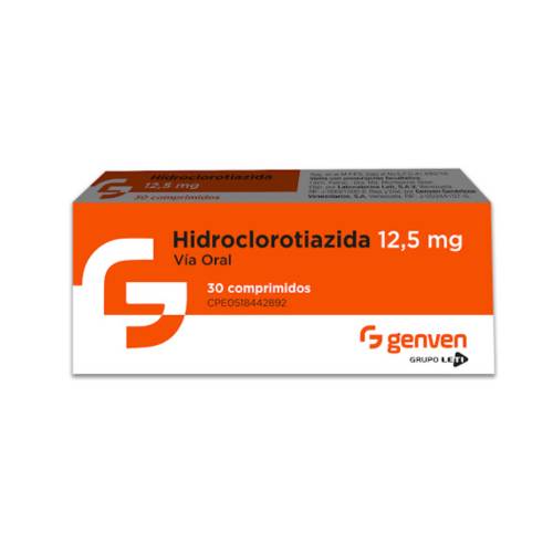 HIDROCLOROTIAZIDA 12.5MG X 30TAB GENVEN