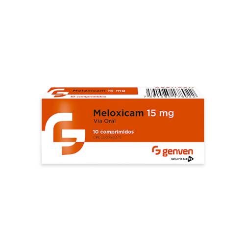 MELOXICAM 15MG X 10 COMP GENVEN