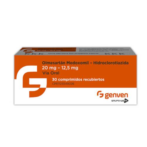 OLMESARTAN / HIDROCLOROTIAZIDA 20MG/12.5MG X 30 GENVEN