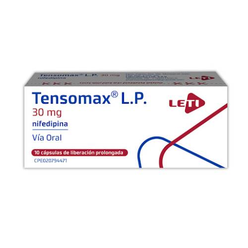 TENSOMAX L.P 30MG X 10 CAPS LETI