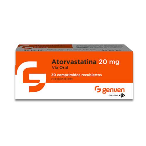 ATORVASTATINA 20MG X 30 COMP GENVEN