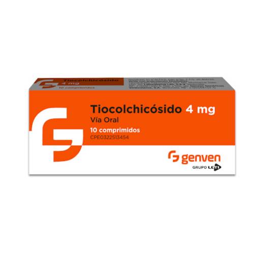 TIOCOLCHICOSIDO 4MG X 10 TAB GENVEN