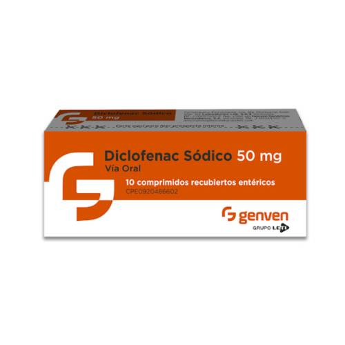 DICLOFENAC POTASICO 50MG X 10 GENVEN
