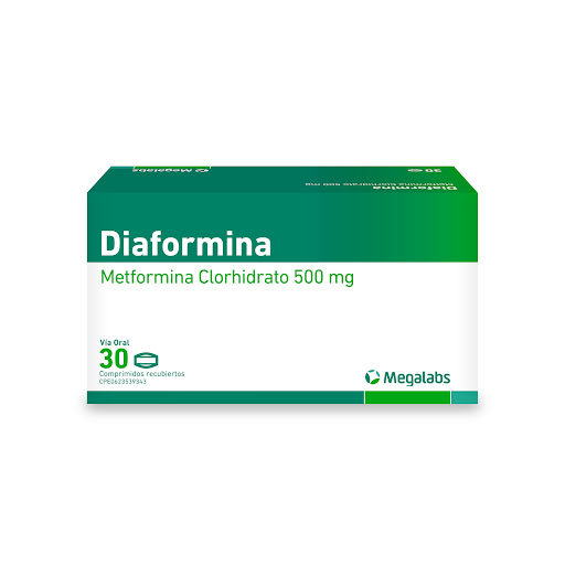 DIAFORMINA 500MG X 30 TAB MEGALABS METFORMINA