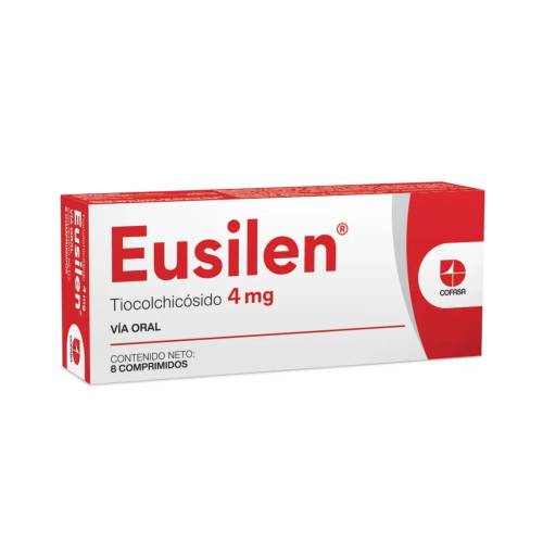 EUSILEN 4MG X 8 COMP COFASA TIOCOLCHICOSIDO