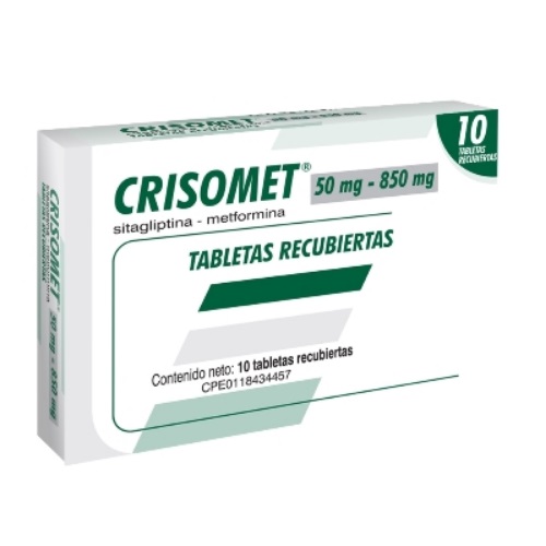 CRISOMET 50MG/850MG X 10 TAB FARMA