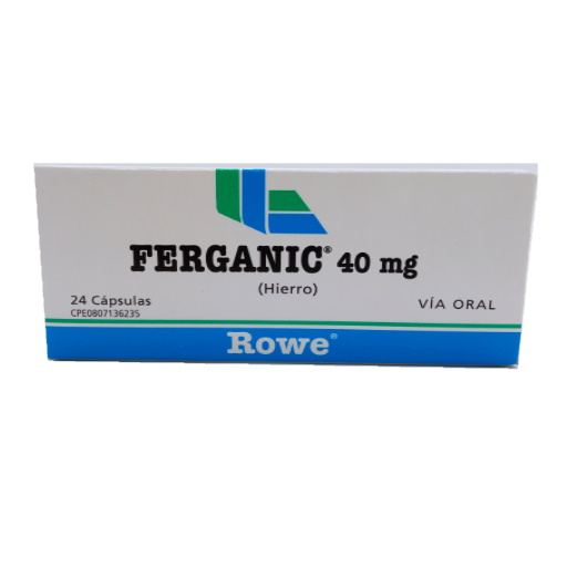 FERGANIC 40MG X 24 CAPS ROWE