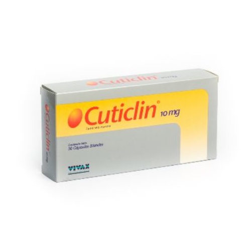 CUTICLIN 10MG X 30 CAPS VIVAX