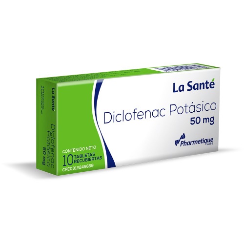 DICLOFENAC POTASICO 50MG X 10 TAB LA SANTE