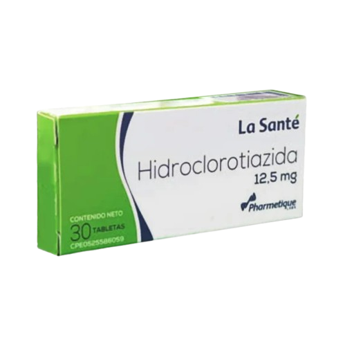 HIDROCLOROTIAZIDA 12.5MG X 30 TAB LA SANTE