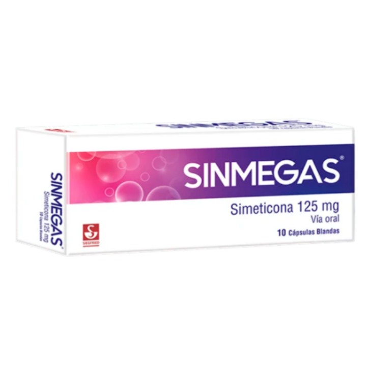 SINMEGAS 125MG SIMETICONA X 10 CAPS MEYER