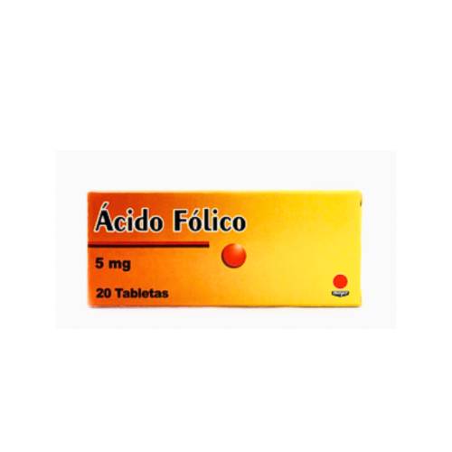 ACIDO FOLICO 5MG X 20 TAB MEYER