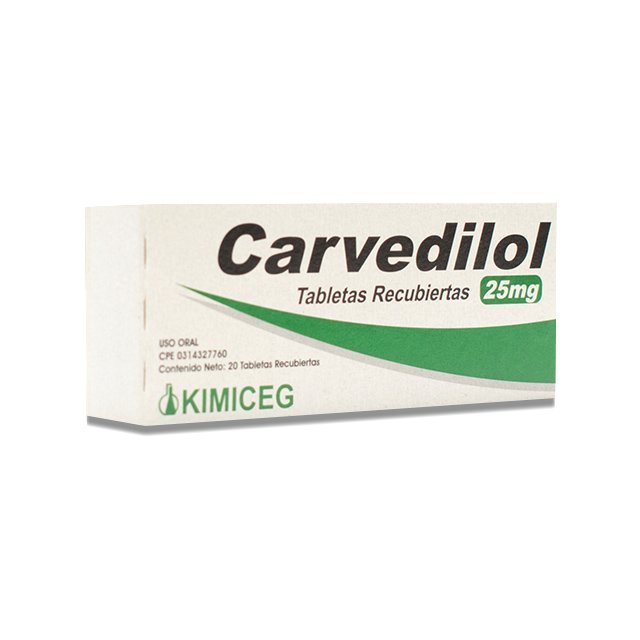 CARVEDILOL 25MG X 20TBA KIMICEG