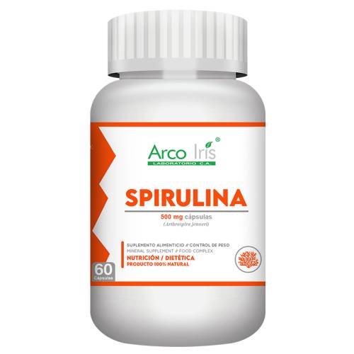 SPIRULINA 500MG X 60CAPS ARCO IRIS