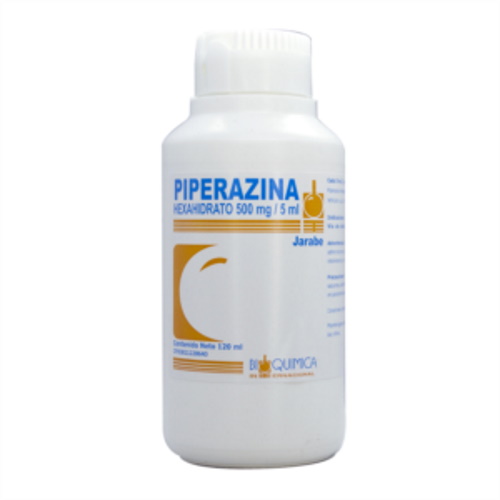 PIPERAZINA JBE 500MG/5ML X 120ML BIOQUIMICA