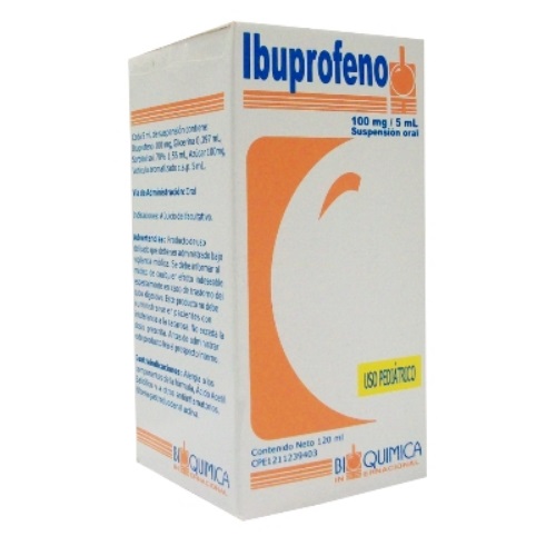 IBUPROFENO SUSP PED 100MG/5ML X 120 BIOQUIMICA
