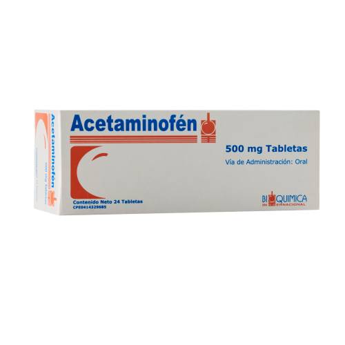 ACETAMINOFEN 500MG X 24 TAB BIOQUIMICA