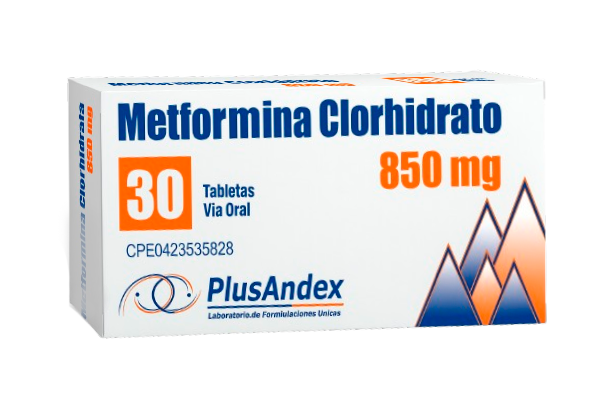 METFORMINA 850MG X 30 TAB PLUSANDEX
