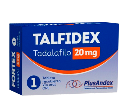 TALFIDEX 20MG X 1 TAB PLUSANDEX TADALAFILO