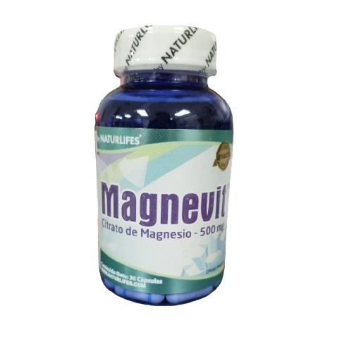 MAGNEVIT 500MG X  30 CAPS NATURLIFES CITRATO DE MAGNESIO