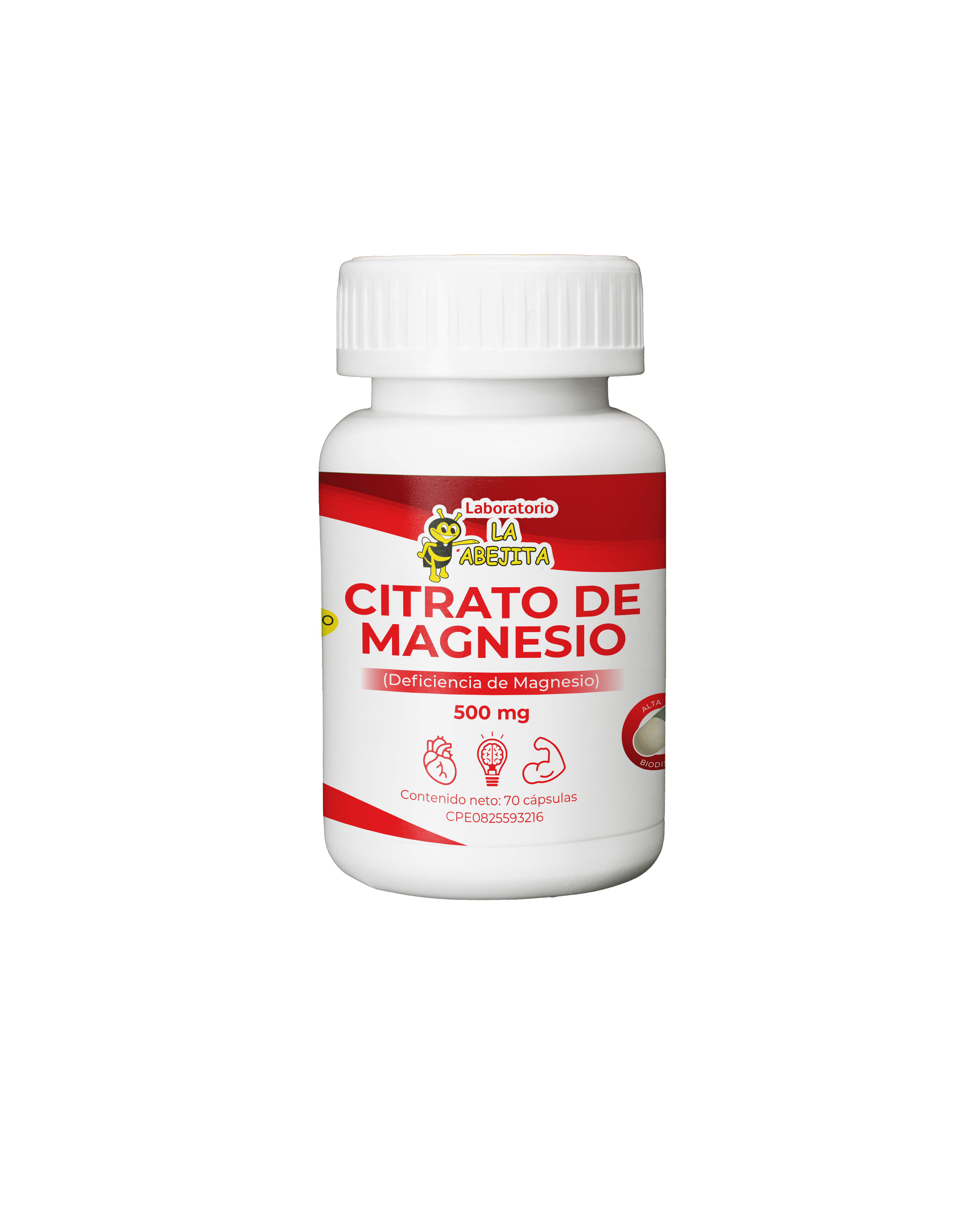 CITRATO DE MAGNESIO 500MG X 70 CAPS LA ABEJITA