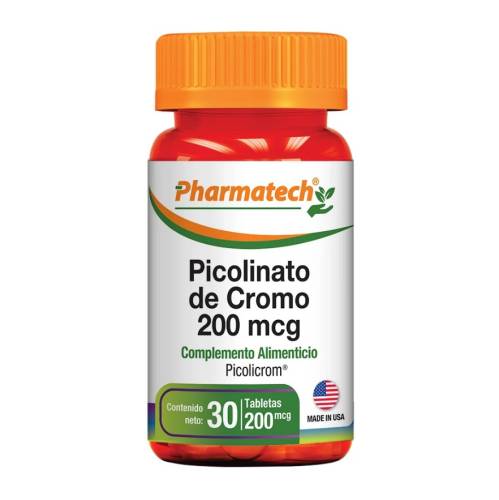 PICOLINATO DE CROMO 200MCG 60TAB PHARMATECH