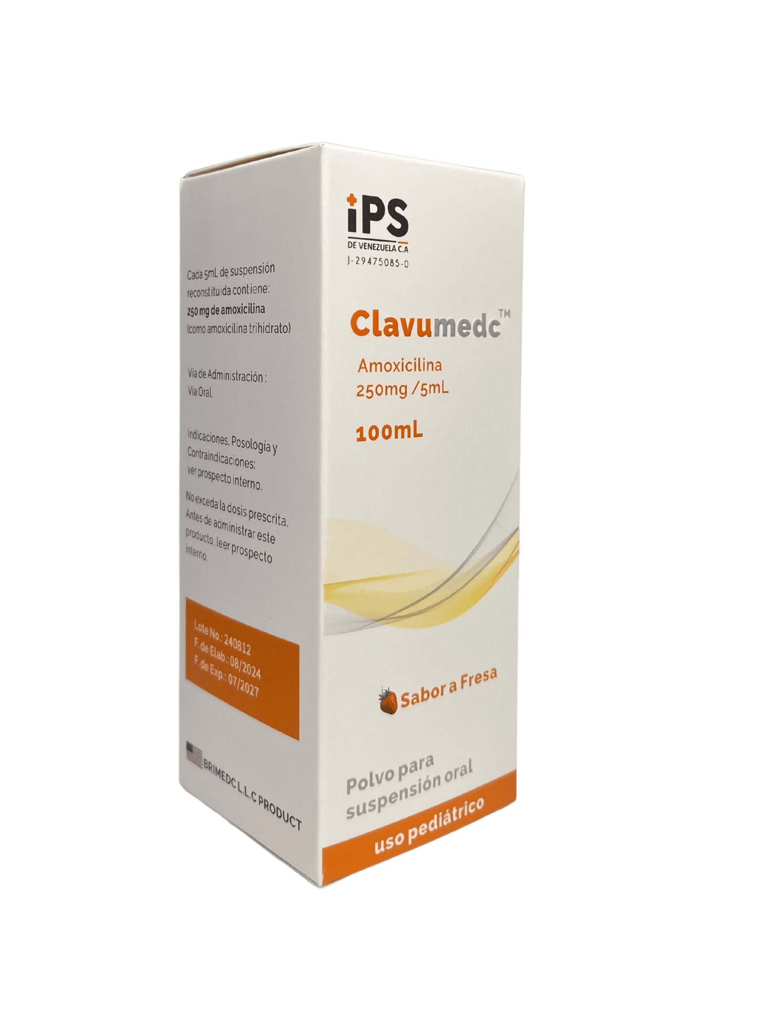 CLAVUMEDC 250MG X 100ML IPS AMOXICILINA